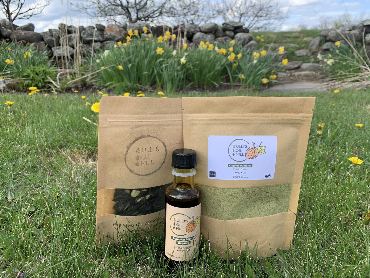 Ulli's Pumpkin Variety Pack - Organic Pumpkin Protein Powder, Oil, and Seeds